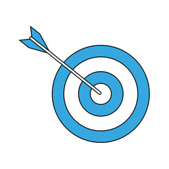 Target dartboard symbol vector illustration graphic design