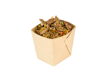 udon with seafood, with beef, with chicken, with vegetables