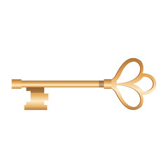 Medieval key symbol vector illustration graphic design
