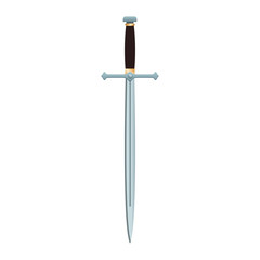 Sword medieval weapon vector illustration graphic design