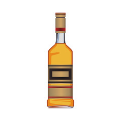 Tequila bottle isolated vector illustration graphic design