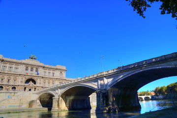 ROME, ITALY-20 OCTOBER, 2017: Beautiful Rome streets in historic part of town