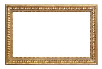 Golden frame for paintings, mirrors or photos