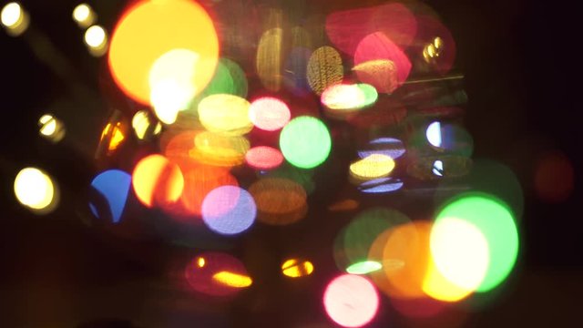 Multicoloured Defocused Lights Bokeh Slider Shot - Abstract Background