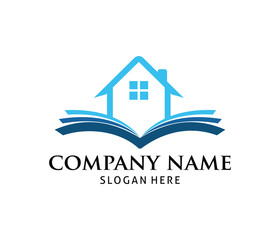 Fototapeta premium smart learning education book shop store vector logo design