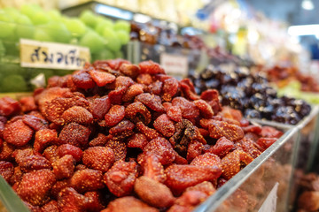 Market stalls in Lampang, Thailand