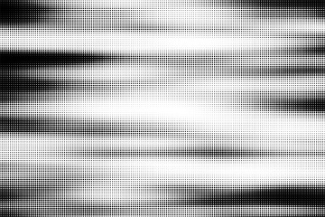 Vector halftone motion effect. Abstract background with dot gradation from black to white. 