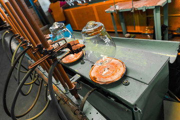 Glass making stemware industry