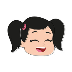 Beautiful girl cartoon vector illustration graphic design