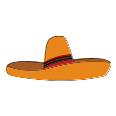 Mexican hat isolated vector illustration graphic design