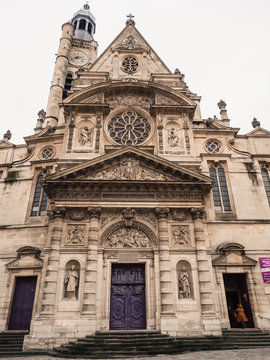 St. Stephen's Church of the Mount (in French: église Saint-Étienne-du-Mont) is a place of Catholic worship in Paris located in the Latin quarter.