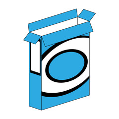 Clothes detergent in box vector illustration graphic design