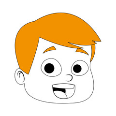 Cute boy cartoon vector illustration graphic design