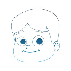 Cute boy cartoon vector illustration graphic design
