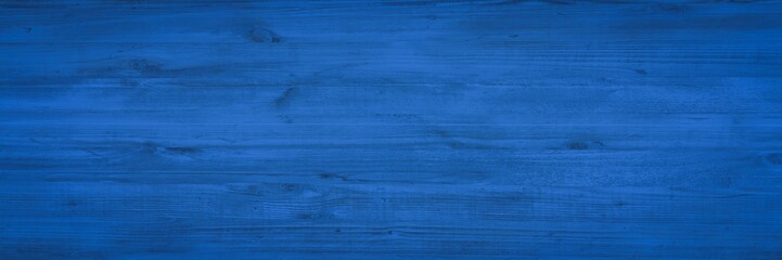 Wood texture background, blue wooden planks. Grunge washed wood table pattern top view.