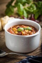 Mexican chili con carne.