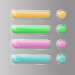 buttons web glass colorful V4