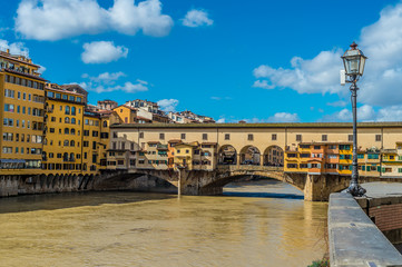 Fototapeta na wymiar View of Ponte Vecchio, Florence, Italy