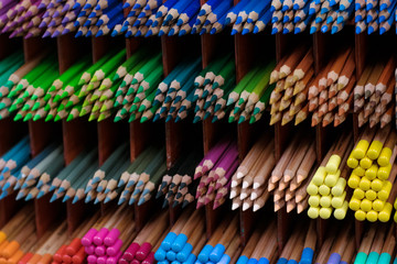 .Set of colored pencils