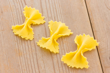 Farfalle pasta home made