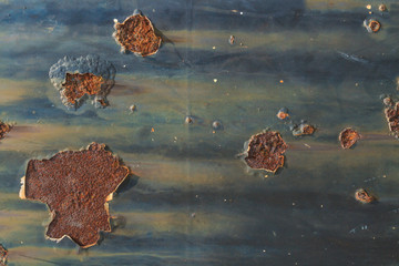 Abstract imagination meteorite and stardust in the space, Vintage dark blue metal sheet with dirty...