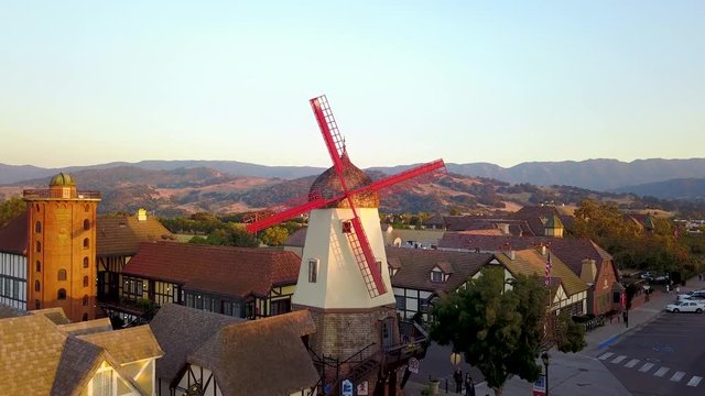 Solvang 4k Drone shot