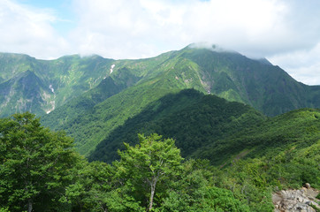 Fototapeta premium 谷川岳天神峠からの風景