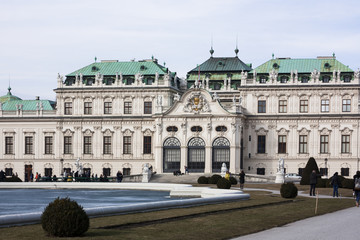 Obraz premium Vienna Belvedere Palace in Spring
