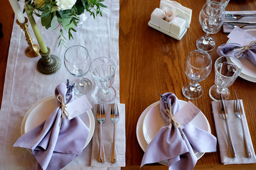 decorated table