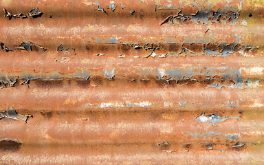 rusty corrugated sheet iron surface