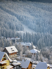 mountain resort in Romanian Carpathians. Durau
