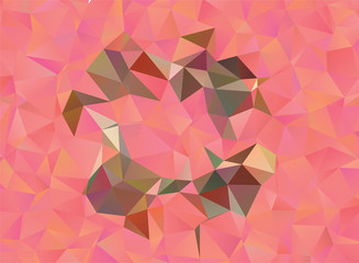 Abstract  spectacular low poly beautiful floral mosaic background.