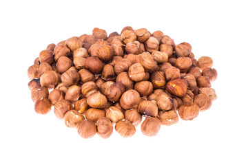 Ripe hazelnuts, shelled