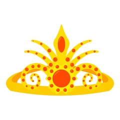 Attire icon, cartoon style