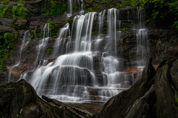 waterfall at blue mountain national park