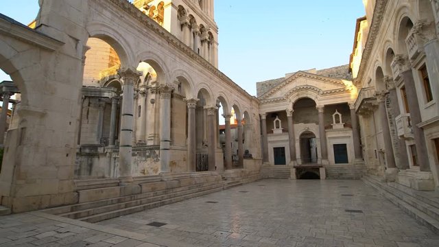 Diocletian's Palace, Split, Croatia - Diocletian Palace is ancient palace built for Emperor Diocletian in historic center of Split, Croatia. It is top travel attraction for people visiting Croatia.