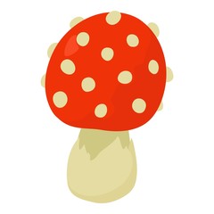 Amanita edulis icon, cartoon style