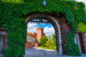 Fototapeta Historic royal Wawel castle in spring in Cracow/Krakow, Poland. obraz