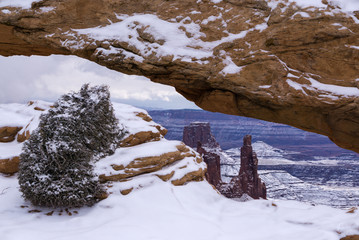 Mesa Arch in Winter