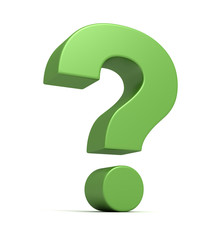 question mark concept  3d illustration