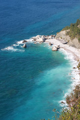 Beautiful sea with rocks shore