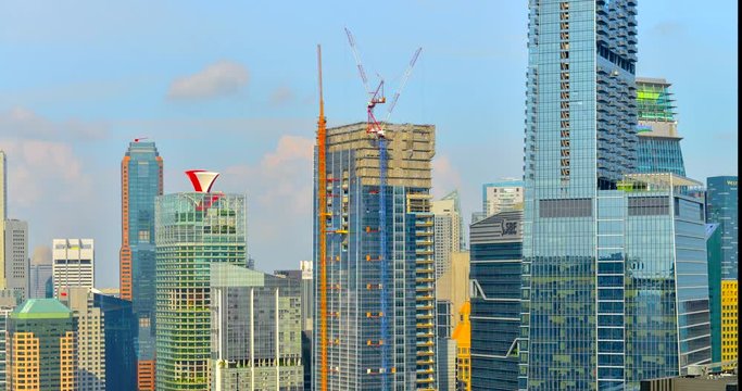 Timelapse of  Singapore city skyline, Singapore 4k  Time lapse Movie