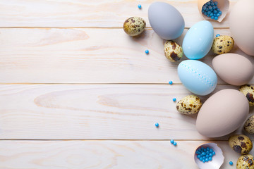 Easter Background with Easter Eggs