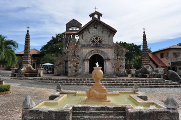Church in Altos de Chavon, Dominican Republic