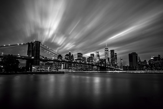 Fototapeta Black and White Manhattan 