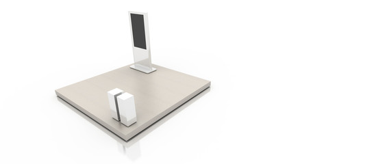 Retail display, copy space wide banner suitable for any graphic project