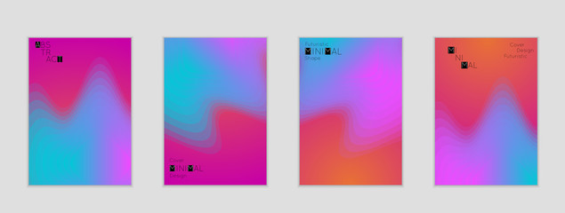 Template with Fluid gradient shape with transparent blend