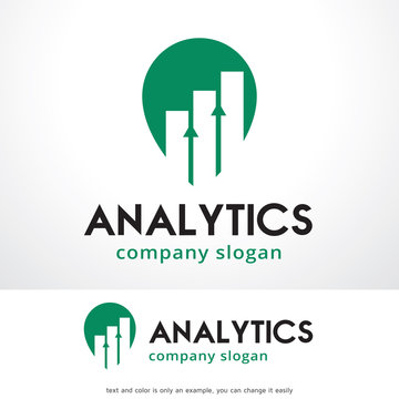 Analytics Logo Template Design Vector, Emblem, Design Concept, Creative Symbol, Icon