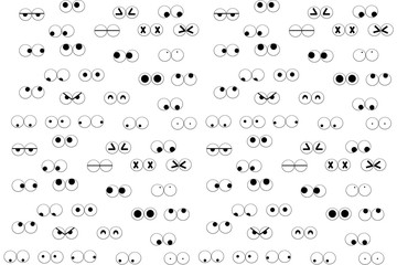 お目目のモヨウの背景 eye pattern background
