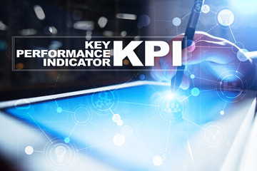 KPI. Key performance indicator. Business and technology concept.